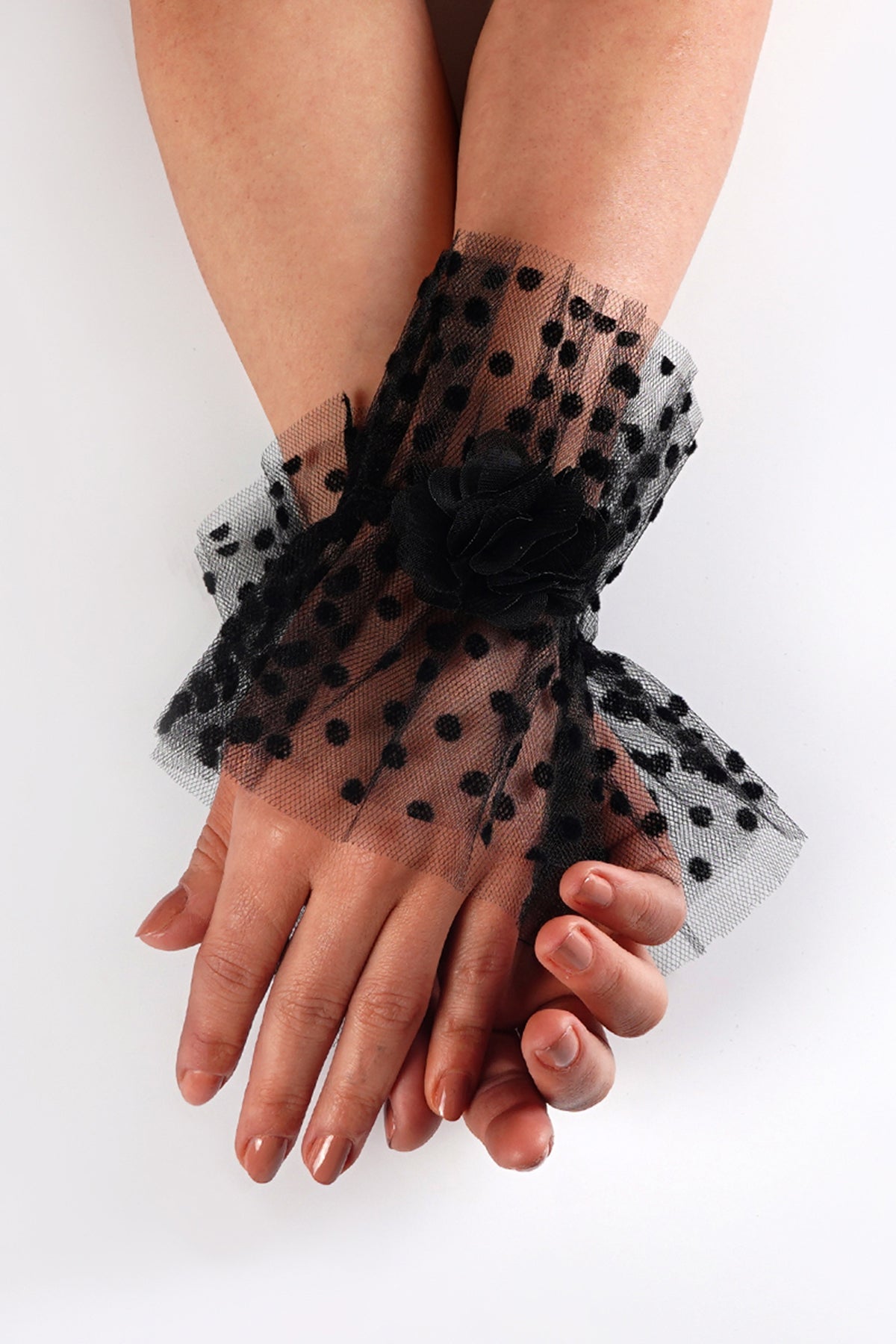 Puanlı Bilek Gelin Düğün Davet Balo Parti Eldiveni